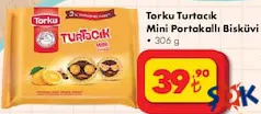 TORKU TURTACIK MİNİ PORTAKALLI BİSKÜVİ 3X102 G fiyat ve kampanya bilgisi